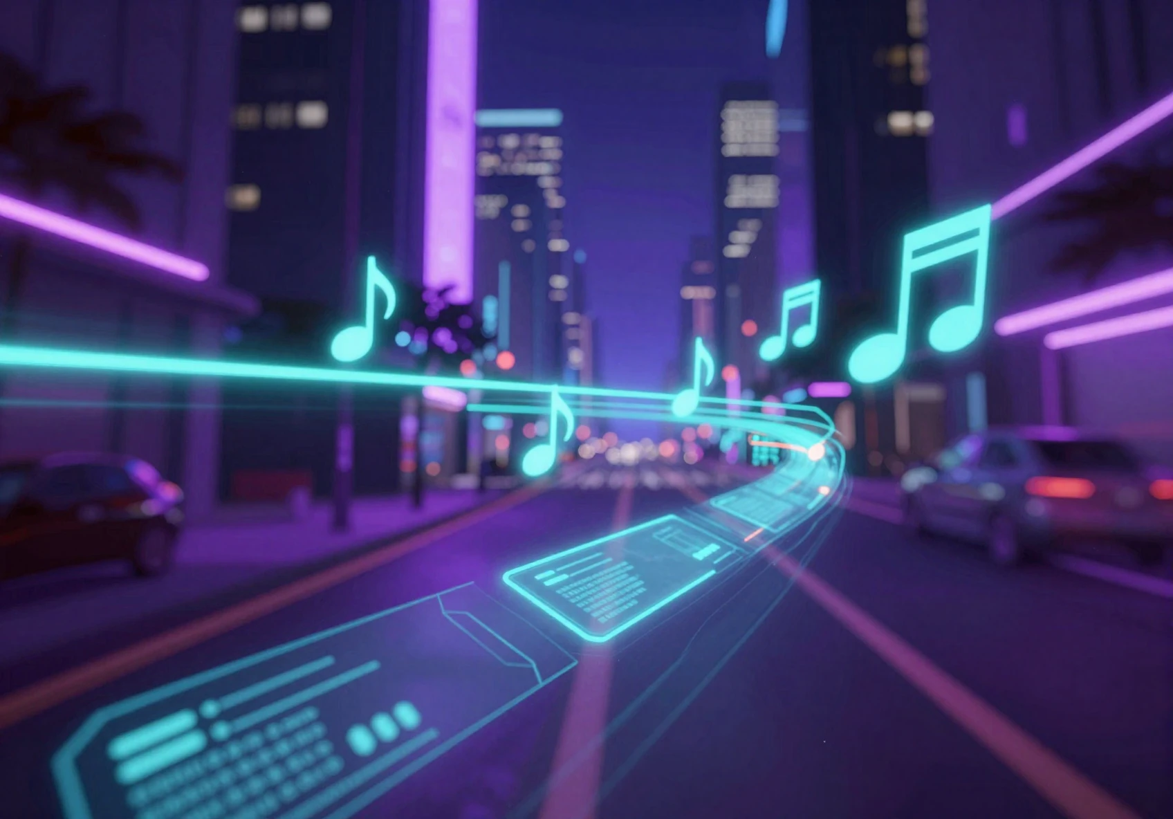 BeatDrift Neon rhythm gameplay visuals